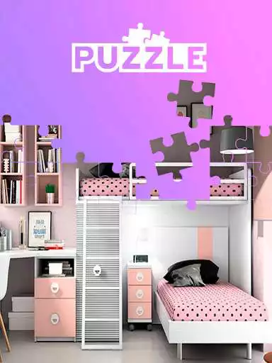 Play Tile Puzzle Girls Bedrooms as an online game Tile Puzzle Girls Bedrooms with UptoPlay