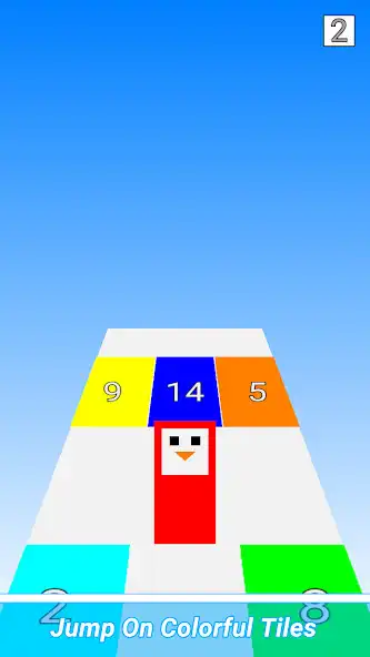 Play Tiles Math Jumper as an online game Tiles Math Jumper with UptoPlay