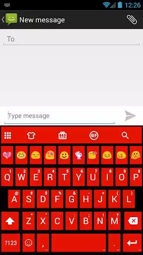 Play Tiles Red Emoji Keyboard