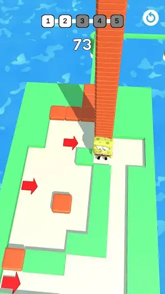 Play Tile Stack: Dash the Maze as an online game Tile Stack: Dash the Maze with UptoPlay