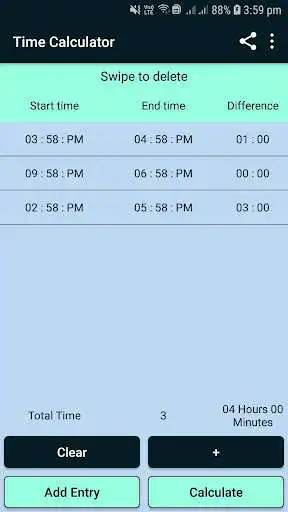 Play Time Calculator Timesheet, Hours  Minutes Between as an online game Time Calculator Timesheet, Hours  Minutes Between with UptoPlay