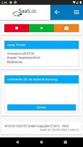 Play Time Clock SaaS.de as an online game Time Clock SaaS.de with UptoPlay