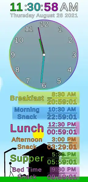 Play Time Learning Routine Clock  and enjoy Time Learning Routine Clock with UptoPlay