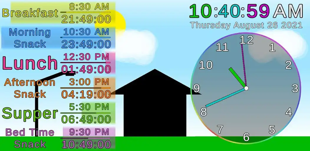 Play Time Learning Routine Clock as an online game Time Learning Routine Clock with UptoPlay