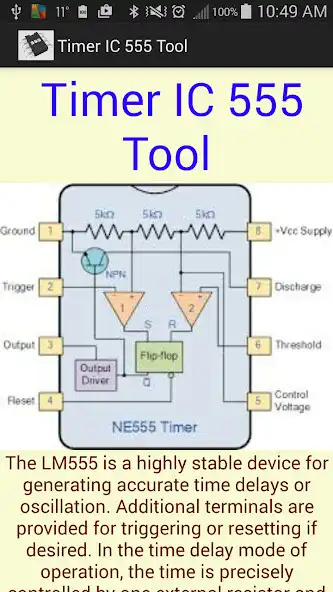 Play Timer IC 555 Tool