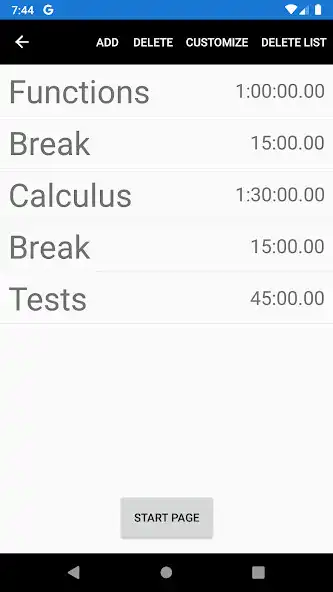 Play Timer List as an online game Timer List with UptoPlay