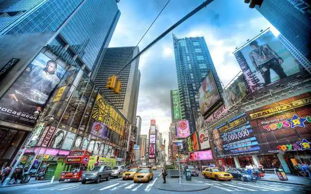 Time Square Live Wallpaper online game with UptoPlay