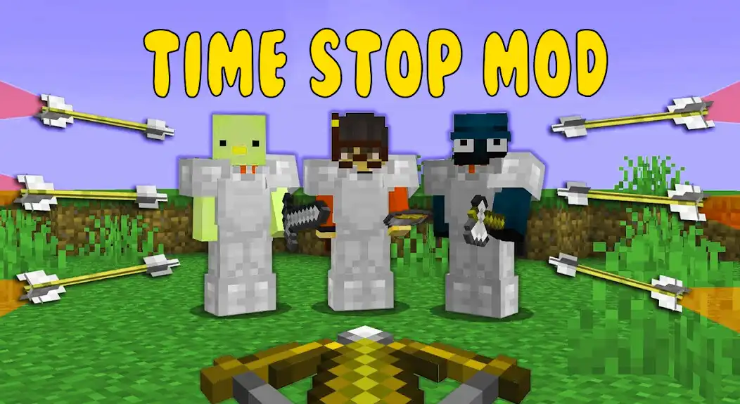 Play Time Stop Mod for Minecraft PE as an online game Time Stop Mod for Minecraft PE with UptoPlay