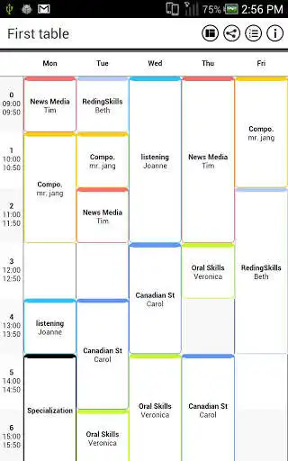 Play TimeTable (Simple)