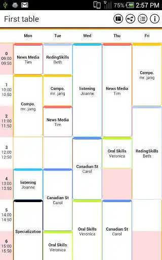 Play TimeTable (Simple)