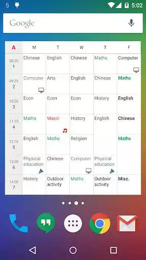 Play Timetable (Widget)  and enjoy Timetable (Widget) with UptoPlay