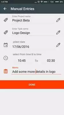 Play Time Tracker - Timesheet