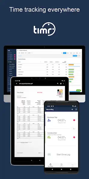 Play timr - time tracking with time recorder and GPS  and enjoy timr - time tracking with time recorder and GPS with UptoPlay