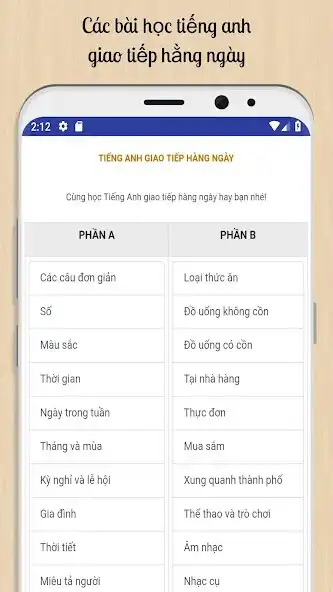 Play Tiếng Anh giao tiếp hàng ngày  and enjoy Tiếng Anh giao tiếp hàng ngày with UptoPlay