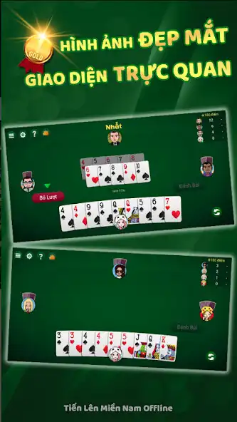 Play Tiến Lên Miền Nam-TLMN Offline as an online game Tiến Lên Miền Nam-TLMN Offline with UptoPlay