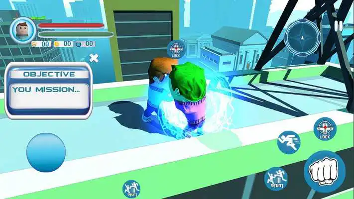 Play Tiny Hero Fighter: Roof Fighting