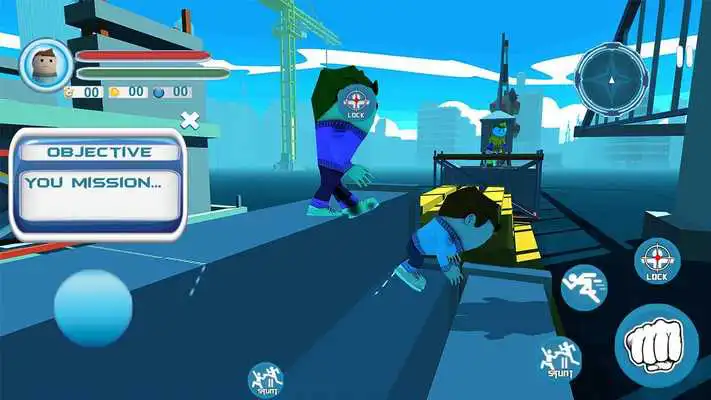 Play Tiny Hero Fighter: Roof Fighting