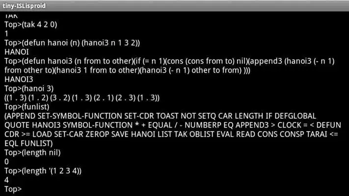 Play tiny Lisp ISLisproid