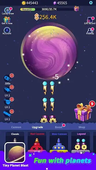 Play Tiny Planet Blast  and enjoy Tiny Planet Blast with UptoPlay
