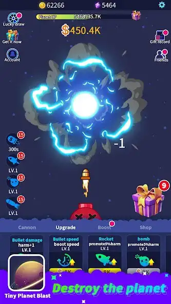 Play Tiny Planet Blast as an online game Tiny Planet Blast with UptoPlay