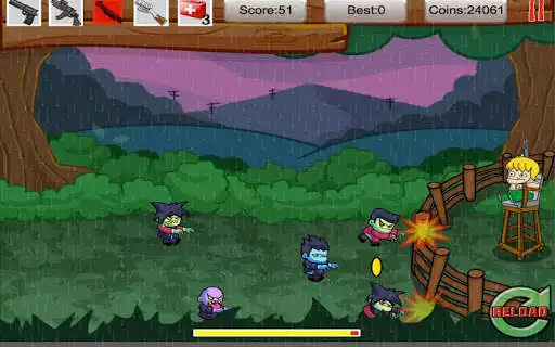 Play Tiny Zomby The Barricade as an online game Tiny Zomby The Barricade with UptoPlay