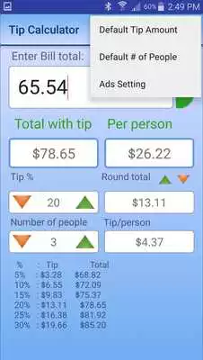 Play Tip Calc App as an online game Tip Calc App with UptoPlay
