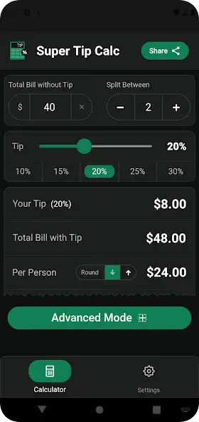 Play Tip Calc: Super Tip Calculator and enjoy Tip Calc: Super Tip Calculator with UptoPlay Play Tip Calc: Super Tip Calculator and enjoy Tip Calc: Super Tip Calculator with UptoPlay
