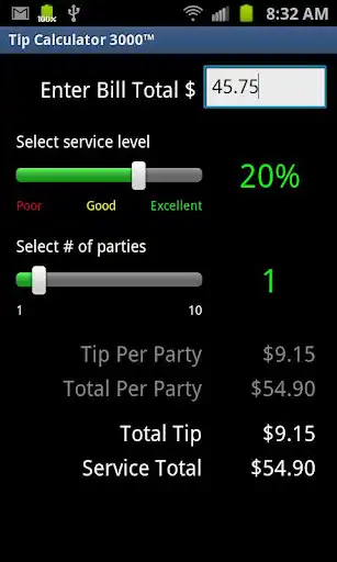 Play Tip Calculator 3000