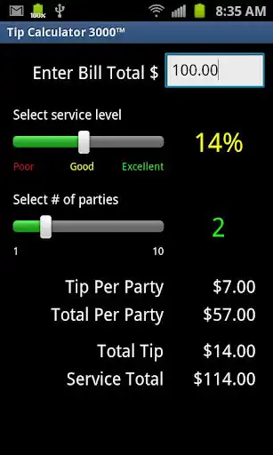 Play Tip Calculator 3000
