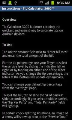 Play Tip Calculator 3000
