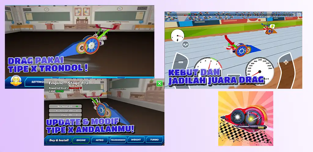 Play Tipe X Trondol 3D - Drag Race  and enjoy Tipe X Trondol 3D - Drag Race with UptoPlay