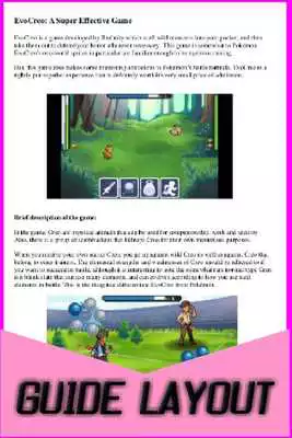 Play Tips and Guide for Evo Creo