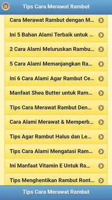 Play Tips Cara Merawat Rambut
