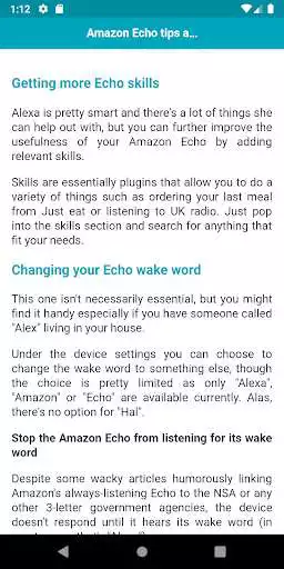 Play Tips for Amazon Echo as an online game Tips for Amazon Echo with UptoPlay
