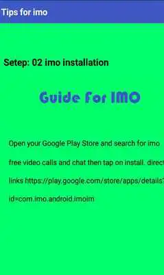 Play Tips For IMO free video calls Play Tips For IMO free video calls