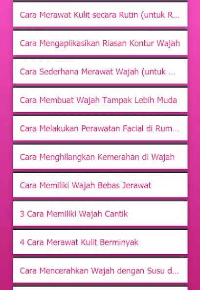 Play Tips Perawatan Wajah Cantik as an online game Tips Perawatan Wajah Cantik with UptoPlay