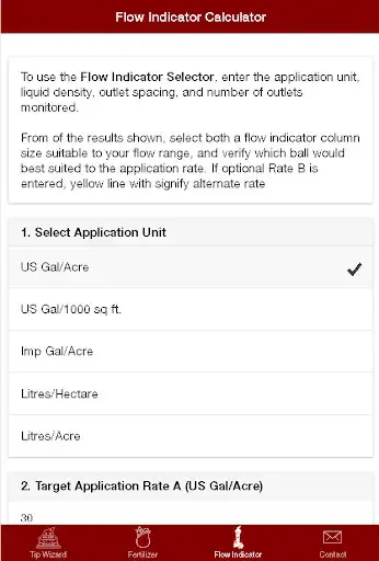 Play Tip Wizard Spray Tip & Flow Indicator Selector as an online game Tip Wizard Spray Tip & Flow Indicator Selector with UptoPlay