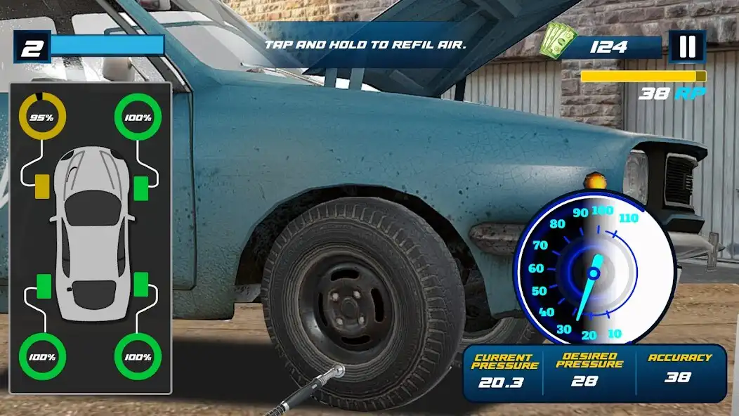 Play Tire Shop Car Mechanic Game 3d as an online game Tire Shop Car Mechanic Game 3d with UptoPlay