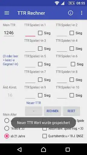 Play Tischtennis Multi TTR Rechner as an online game online Tischtennis Multi TTR Rechner with UptoPlay de.appstesy.yourttr Play Tischtennis Multi TTR Rechner as an online game Tischtennis Multi TTR Rechner with UptoPlay