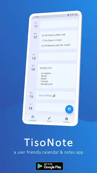 Play TisoNote: Calendar  Notes  and enjoy TisoNote: Calendar  Notes with UptoPlay