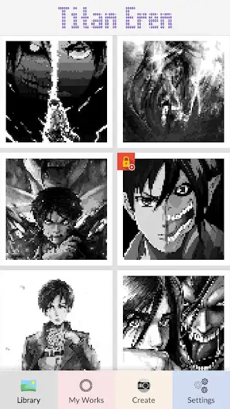 Play Titan Eren Pixel Art  and enjoy Titan Eren Pixel Art with UptoPlay