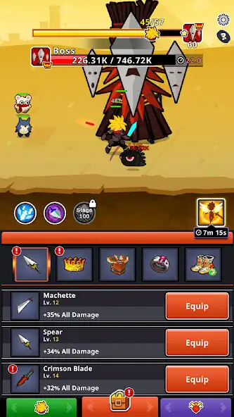 Play Titan Hunter Idle RPG as an online game Titan Hunter Idle RPG with UptoPlay
