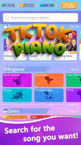 Play titok Music Piano Tiles  and enjoy titok Music Piano Tiles with UptoPlay