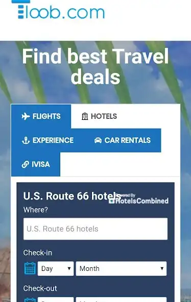 Play Tloob - Find Flights, Hotels D as an online game Tloob - Find Flights, Hotels D with UptoPlay
