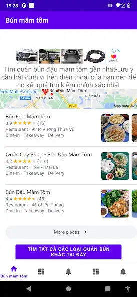 Play Tìm địa điểm ăn uống gần nhất  and enjoy Tìm địa điểm ăn uống gần nhất with UptoPlay