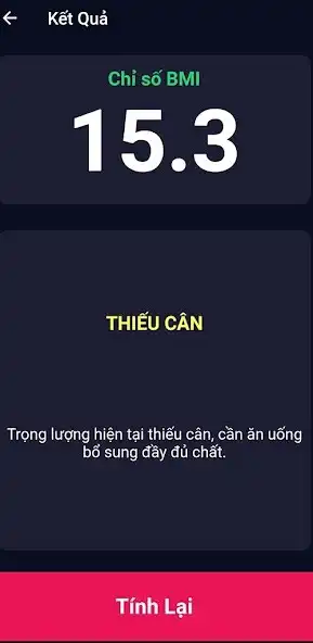 Play Tính BMI - Sieutinh.com as an online game Tính BMI - Sieutinh.com with UptoPlay