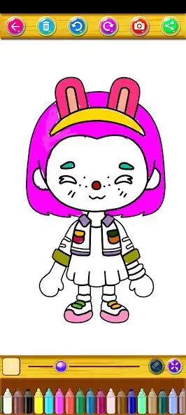 Play toca boca coloring book 2023 as an online game toca boca coloring book 2023 with UptoPlay