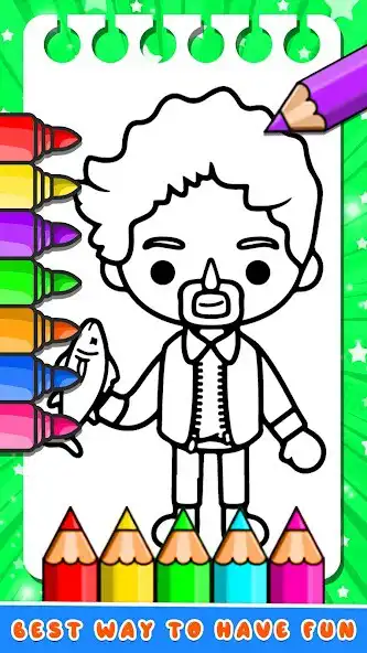 Play Toca Boca Coloring Book Life as an online game Toca Boca Coloring Book Life with UptoPlay