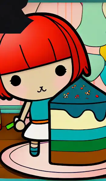 Play Toca Boca Coloring Pages as an online game Toca Boca Coloring Pages with UptoPlay