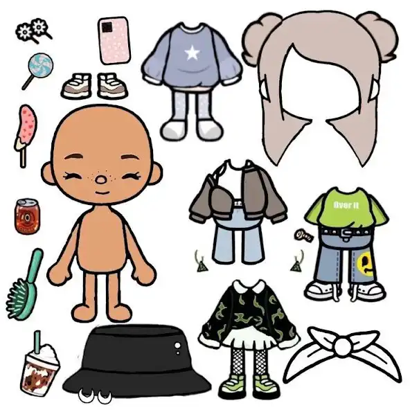 Play Toca Boca Outfits Ideas as an online game Toca Boca Outfits Ideas with UptoPlay
